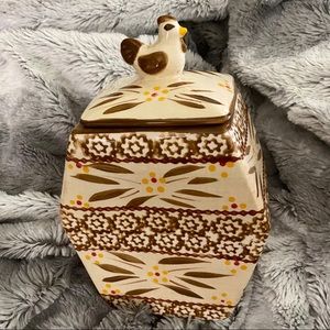 Temptations Old World Rooster Canister